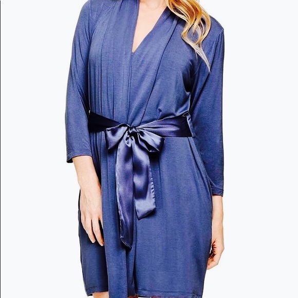 Fleur't Take Me Away 3/4 Sleeve Robe in Violet